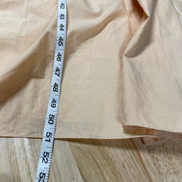 Vince NWT Ruched Tie-Back Camisole Dress Size XL Peach Scoop Neck Elastic Waist - Picture 11 of 11